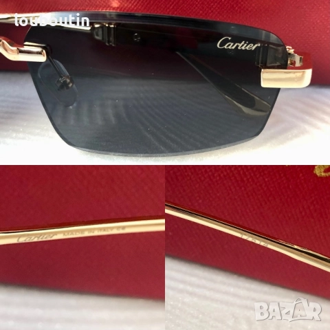 Cartier Мъжки слънчеви очила Cartier 2025, снимка 3 - Слънчеви и диоптрични очила - 51738467