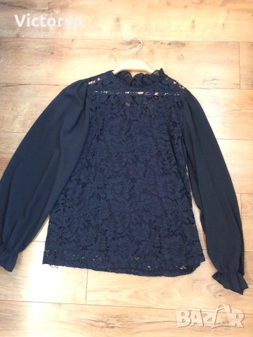 Нова Блуза с дантела , снимка 2 - Блузи с дълъг ръкав и пуловери - 40620672