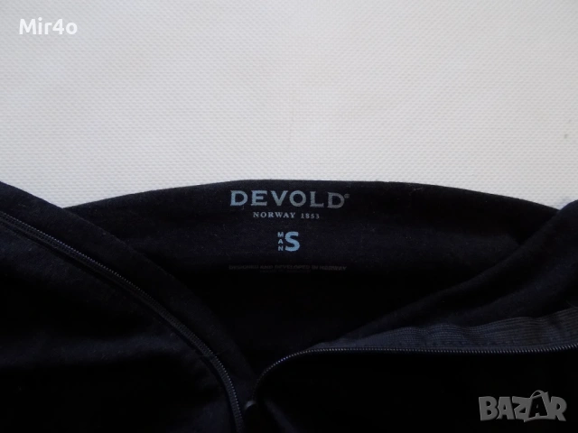 блуза devold merino wool фанела худи горнище суичър термо бельо туризъм планина мъжка оригинална S, снимка 5 - Спортни дрехи, екипи - 44752013