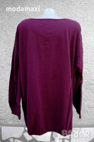  4XL /5XL Нов  блуза Sheego с дантела , снимка 3 - Блузи с дълъг ръкав и пуловери - 51993057