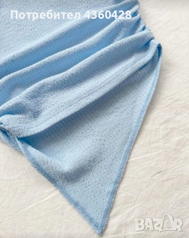 Син топ, снимка 3 - Корсети, бюстиета, топове - 52031132