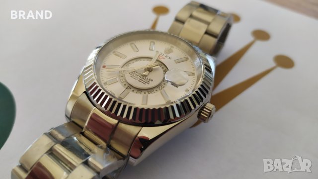 Мъжки часовник ROLEX SKY-DWELLER 42мм двойно часово време клас 5А+, снимка 3 - Мъжки - 28262427