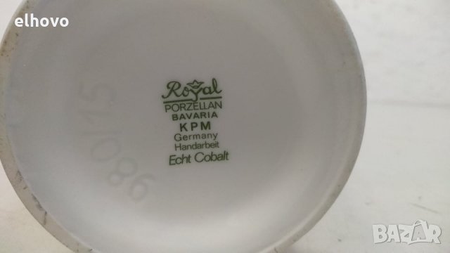 Немска вазичка Royal Porzellan Bavaria, снимка 5 - Антикварни и старинни предмети - 34808820