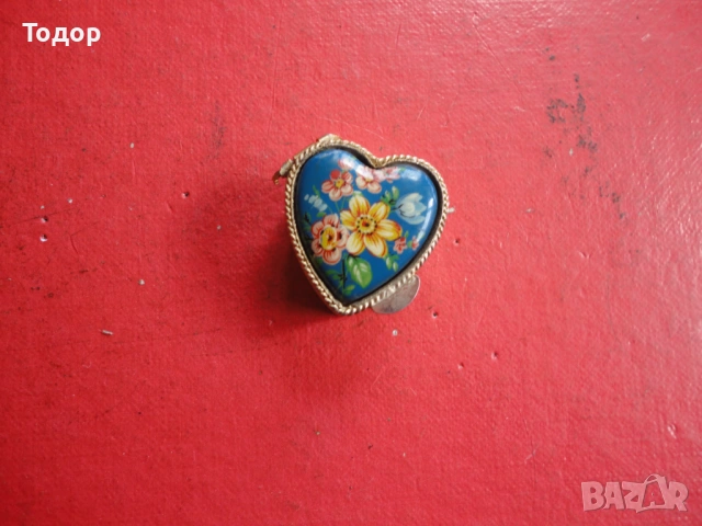 Кутийка за хапчета бижута с емайл 3, снимка 5 - Антикварни и старинни предмети - 53028085