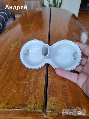 Стара порцеланова солница #12, снимка 2 - Други ценни предмети - 36729997