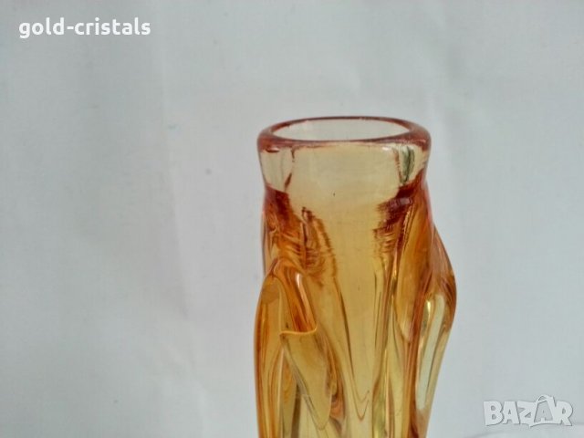 Стъклена ваза кристално стъкло , снимка 3 - Антикварни и старинни предмети - 27170136