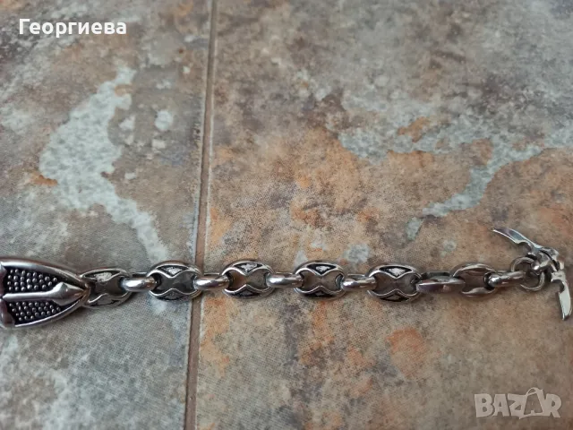 Стоманена гривна , снимка 4 - Гривни - 49892892