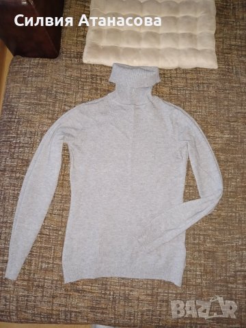 Блуза поло сива, снимка 2 - Блузи с дълъг ръкав и пуловери - 44130113