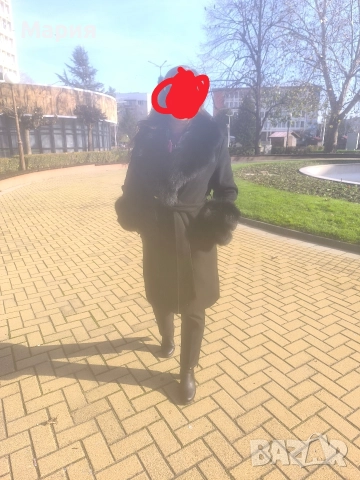 Елегантно зимно палто, снимка 5 - Палта, манта - 52633983
