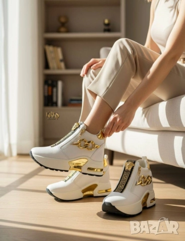 дамски маратонки на платформа louis Vuitton versace guess , снимка 15 - Маратонки - 52093129