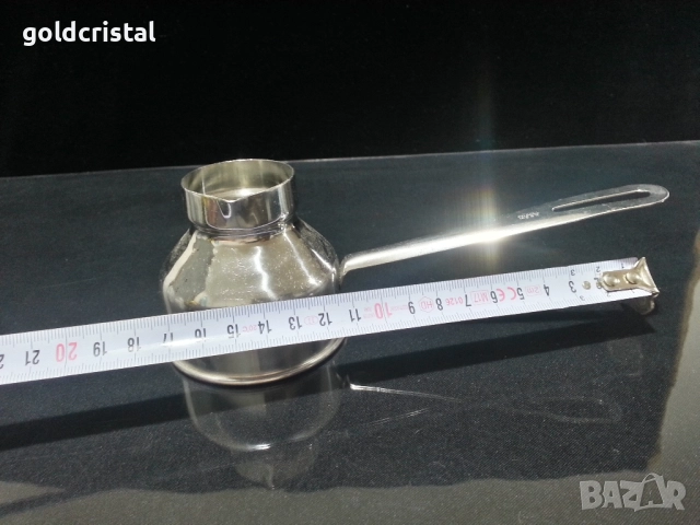 Стара българска алпака джезве , снимка 2 - Антикварни и старинни предмети - 48114202