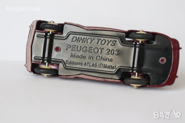 DINKY TOYS PEUGEOT 203 МОДЕЛ КОЛИЧКА, снимка 7 - Колекции - 53143015