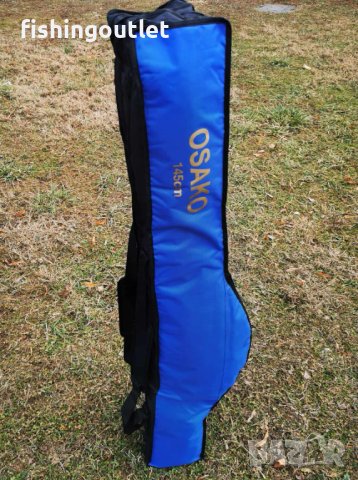 Рибарски шарански троен калъф за до 6 въдици с макари 130 до 160см, снимка 4 - Такъми - 44084865