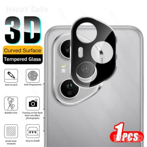 Honor 400 Pro / 400 / 400 Lite / 3D 9H Стъклен протектор за камера твърдо стъкло, снимка 3 - Фолия, протектори - 50113428