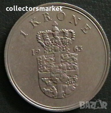1 крона 1963, Дания