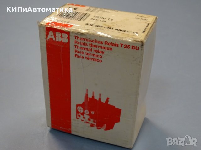 термично реле ABB T25 DU 1.0A thermal relay, снимка 9 - Резервни части за машини - 37506199
