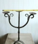Ковано желязо масичка и свещник, снимка 9