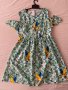 Пъстра рокля с папагали, снимка 1 - Детски рокли и поли - 37358670
