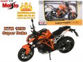 KTM 1290  Super Duke мащабен модел мотоциклет 1:12 Maisto, снимка 1