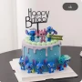 Комплект фигурки за торта Лило и Стич, пластмасови фигурки Lilo and Stitch , снимка 5