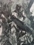 Оригинална графика  1960–1980 г.Тема: Военна сцена / битка / човешка драма, снимка 6