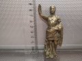Бронз (месинг) фигура на римлянин плътна пластика 9,5см.-4,5см. 163гр., снимка 1