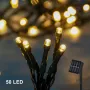 5446 Соларни лампички Led соларен гирлянд, жълта светлина, 480 см, снимка 1