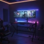 Геймърско компютърно бюро с RGB LED осветление, снимка 1