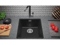 Кухненска Мивка от гранит модел Лондон 45 Slim 410 x 470 mm - графит, снимка 4
