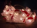 LED светещи гирлянди дядо Коледа и Снежко., снимка 1 - Декорация за дома - 38435353