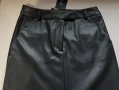 Нова дълга черна лъскава кожена пола "Amisu" / "Амису" с етикет, номер 48, размер "S", снимка 5