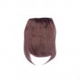Нов тъмно кестеняв бретон от естествена човешка коса - мод.5, снимка 1