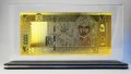 Златна банкнота 20 Омански рияла в прозрачна стойка - Реплика, снимка 2