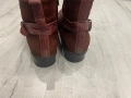 Зимни боти цвят бордо, кожа, снимка 3