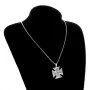 Рицар Тамплиер Колие Малтийски Кръст Stainless Iron Cross Pendant Necklace Knights Templar Commander, снимка 5
