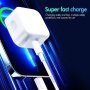 Ново Бързо Зарядно USB C 20W MFi за iPhone iPad Високо Качество, снимка 8