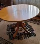 Продавам масивна кръгла трапезна маса , снимка 1