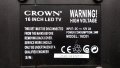 CROWN 16C01 със счупена матрица ,T.EME380.61 ,N156BGE-L41 Rev.C1 ,E01-IR-02, снимка 4