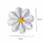 Маргаритка цвете апликация за дреха дрехи самозалепваща се, снимка 4