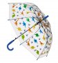 Чадър за дъжд, Динозаври, Автоматичен, Детски, 66см, Многоцветен, снимка 1 - Чадъри - 38478618