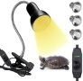 Отоплителна лампа за влечуги водни костенурки топлинна с 3 Крушки UVA UVB Светлина , снимка 1 - Терариуми и оборудване - 43895394