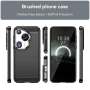 Huawei Pura 70 Ultra Удароустойчив Carbon Fiber Калъф и Протектор, снимка 4