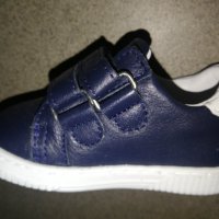 Тъмно сини бебешки обувки, анатомични, подходящи за прохождане. , снимка 2 - Бебешки обувки - 37051137