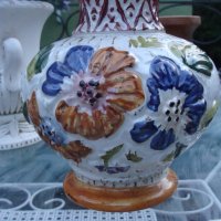 maiolica великолепна ръчно изработена ваза , снимка 4 - Вази - 26329079