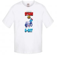 Разпродажба! Детска тениска Brawl Stars 8-bit, снимка 1 - Детски тениски и потници - 32268636