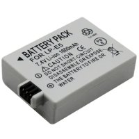 ANIMABG Батерия модел LP-E5 за цифрови фотоапарати на Canon с капацитет 1600mAh 7.4V модели 450D 500, снимка 1 - Батерии, зарядни - 44061962