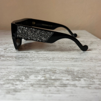 Сребърни слънчеви очила с камъчета UV400 , снимка 2 - Слънчеви и диоптрични очила - 44898877