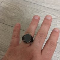 Мъжки сребърен пръстен чисто нов, снимка 2 - Пръстени - 39446214