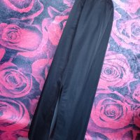 Черна дълга пола с външен джоб и цепка ХЛ, снимка 2 - Поли - 37552728