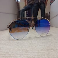Сини огледални слънчеви очила Авиаторски, снимка 4 - Слънчеви и диоптрични очила - 44080565